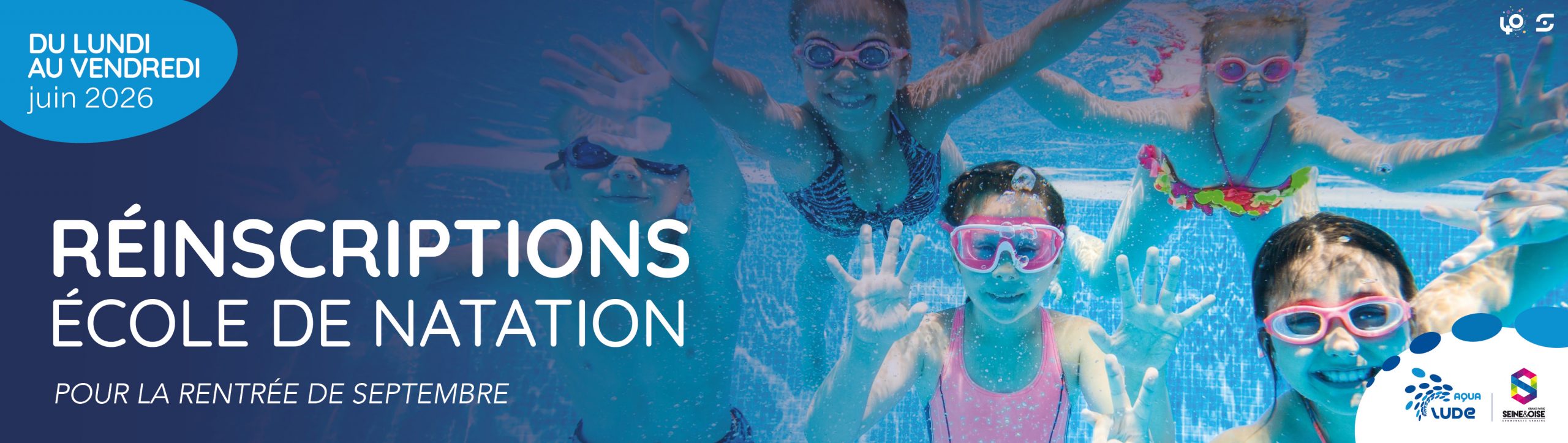 RÉINSCRIPTIONS ÉCOLE DE NATATION