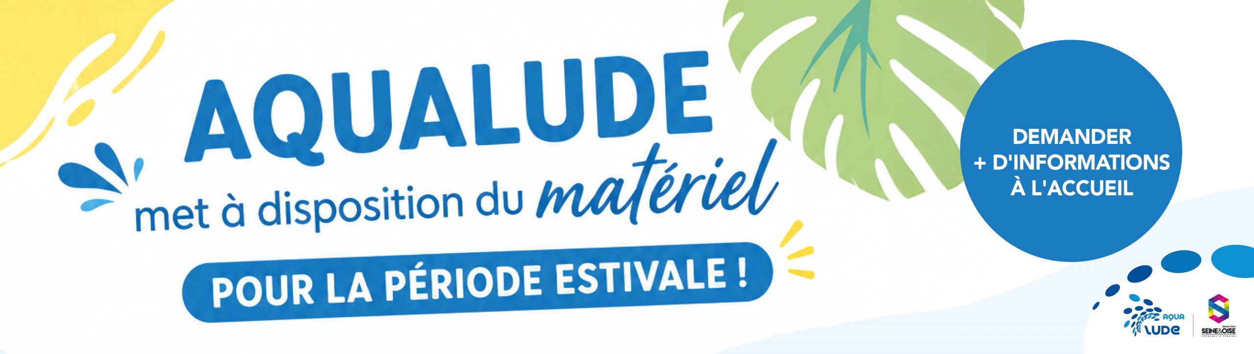 AQUALUDE MET À DISPOSITION DU MATÉRIEL