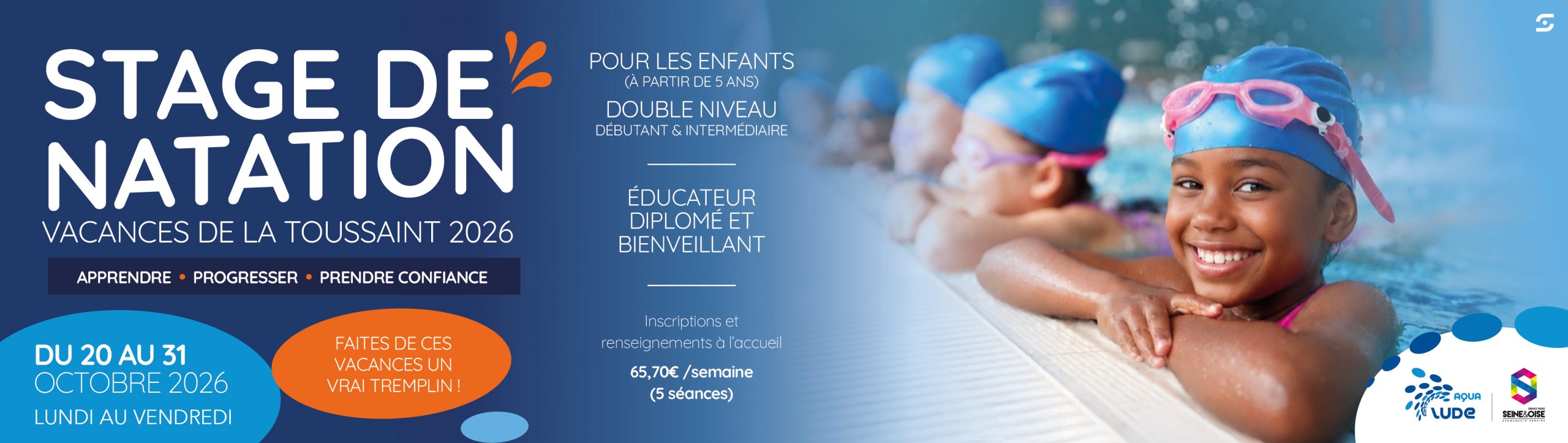 STAGE DE' NATATION VACANCES DE LA TOUSSAINT